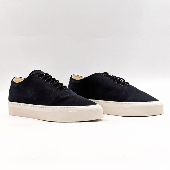 The Row Women Black Canvas Marie H Lace up Walking Sneakers size 9US EUR39.5 - Picture 1 of 10